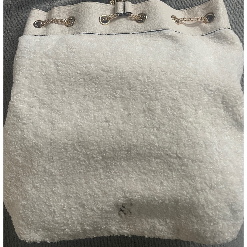 Victoria Secret crossbody backpack soft sherpa material